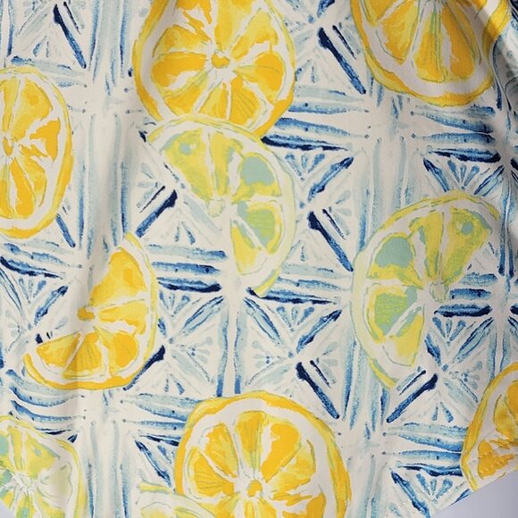 Lands End Lemon One Piece Swimsuit Tummy Control Twist Front Sz 6D - Picture 7 of 13